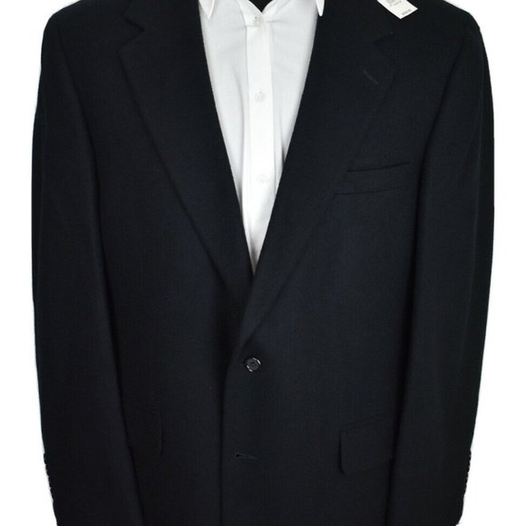 NWT 43R Brooks Brothers 100% CAMELHAIR Black COAT - Picture 2 of 8